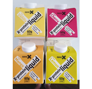 Novo X Egg White Protein - Mixed Flavoured Egg Protein Drink - Case of 6 or 12 x 300ml